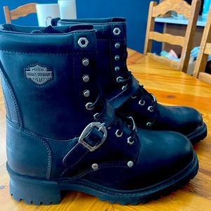 Brand new never worn black Harley Davidson motorcycle boots.